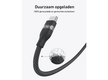 Charger l&#39;image dans la galerie, ANKER Câble USB-C vers USB-C, tressé bio souple, 0,9 m, 240 W, noir
