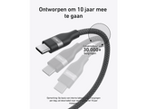 ANKER Câble USB-C vers USB-C, tressé bio souple, 1,8 m, 240 W, Noir