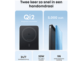 ANKER MagGo Batterie magnétique sans fil (15 W), 5 000 mAh, Noir
