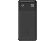 Charger l&#39;image dans la galerie, Batterie externe noire Anker. Elle a un écran et un bouton d&#39;alimentation. Le logo Anker est visible.
