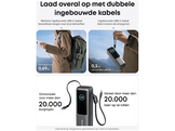 ANKER Zolo (165 W, câble USB-C rétractable intégré), 25 000 mAh Noir