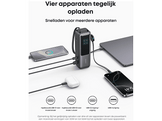 ANKER Zolo (165 W, câble USB-C rétractable intégré), 25 000 mAh Noir