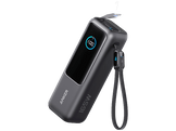 ANKER Zolo (165 W, câble USB-C rétractable intégré), 25 000 mAh Noir