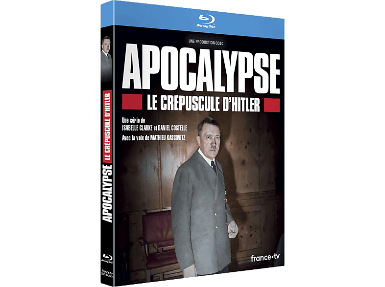 Jaquette Blu-ray avec un homme en manteau gris. C'est un film sur Hitler.