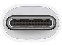 Charger l&#39;image dans la galerie, Un connecteur USB-C blanc. Il a une forme rectangulaire longue avec de nombreuses broches.

