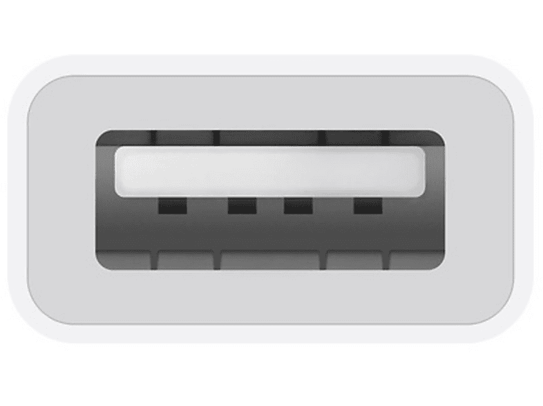 Gros plan sur un port USB blanc.