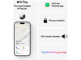 APPLE AirTag 2 (Lot de 4) Traceur Bluetooth Argenté