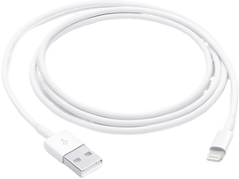 APPLE Câble USB - Lightning 1 m (MXLY2ZM/A) Câble lightning 1 m Blanc