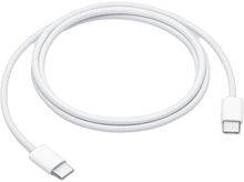 Charger l&#39;image dans la galerie, Câble USB-C blanc, enroulé. Deux connecteurs blancs à chaque extrémité.
