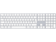 APPLE Clavier sans fil Magic Keyboard avec pavé numérique AZERTY Blanc (MQ052F/A)