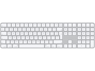 APPLE Clavier sans fil Magic Keyboard Touch ID Touches numériques QWERTY Blanc (MXK73SM/A)