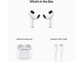 APPLE Écouteurs sans fil AirPods 3e gen. + Boitier chargement (MPNY3ZM/A) In-ear Oreillettes sans fil Blanc