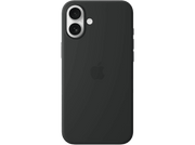 Une coque noire pour iPhone avec logo Apple et caméra.