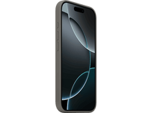 Charger l&#39;image dans la galerie, Téléphone dans un étui gris, vue latérale, montrant l&#39;écran, les boutons de volume.
