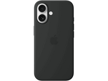 Charger l&#39;image dans la galerie, Coque de téléphone noire avec doubles caméras arrière et logo Apple, sur fond blanc.
