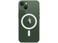 Coque de téléphone verte avec anneau blanc et logo Apple noir. Fond noir.