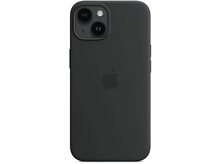 Charger l&#39;image dans la galerie, Une coque d&#39;iPhone noire avec une découpe pour l&#39;appareil photo et le logo Apple.

