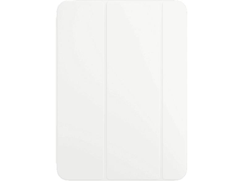 Housse de tablette blanche avec trois panneaux verticaux.