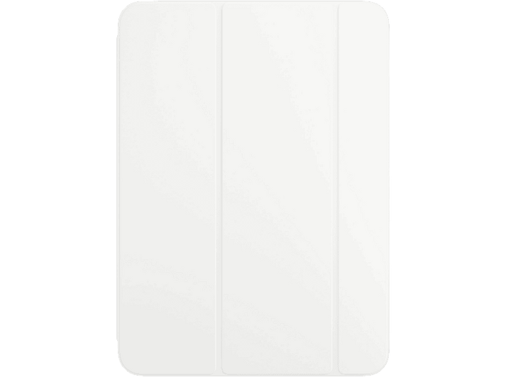 Housse de tablette blanche avec trois panneaux verticaux.
