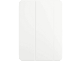 Housse de tablette blanche avec trois panneaux verticaux.