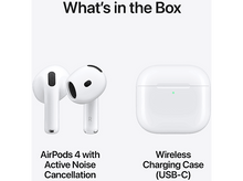 Charger l&#39;image dans la galerie, APPLE Écouteurs sans fil AirPods 4 Réduction du bruit active + Étui de chargement (MXP93ZM/A)
