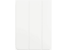 Charger l&#39;image dans la galerie, Étui iPad blanc fermé sur fond blanc, montrant la couverture pliée.
