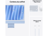 APPLE iMac 24 inch (M6) - 10 core CPU - 10 core GPU - 16GB - 256GB - AZERTY -Bleu (MH094F)