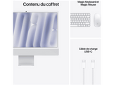 APPLE iMac 24 inch (M6) - 10 core CPU - 10 core GPU - 16GB - 256GB - QWERTY - Argenté (MH064)