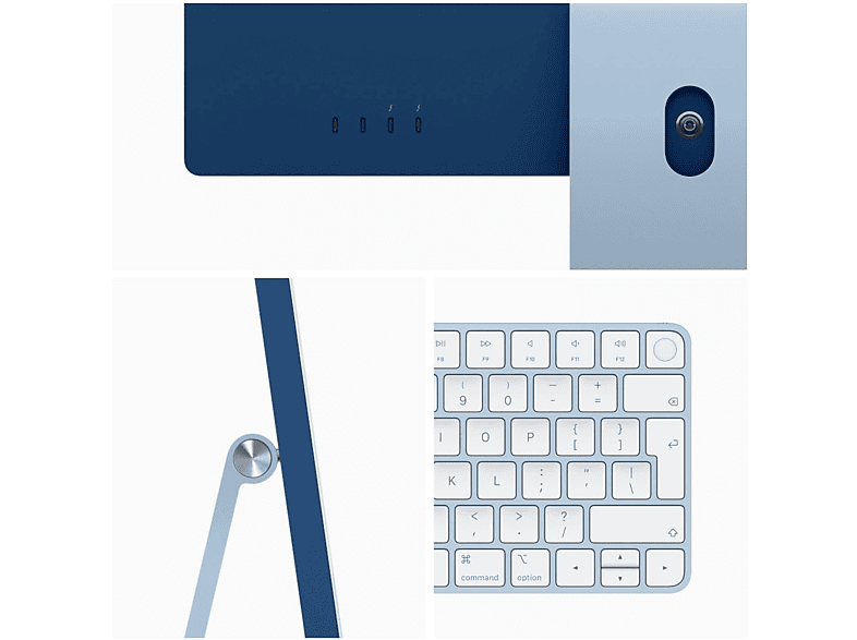 APPLE iMac 24" M1 256 GB Blue 2021 (MGPK3F)