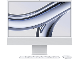 APPLE iMac 24" M3 256 GB Silver 2023 AZERTY incl. Gigabit Ethernet Adapter (MQR93F-Z11239564)
