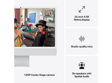 Charger l&#39;image dans la galerie, APPLE iMac 24&quot; M4 512 GB Argenté 2024 AZERTY (MWUV3F) - 24 pouces - Apple M-Series - 16 GB - 512 GB - M4
