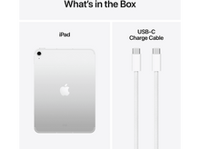 Charger l&#39;image dans la galerie, Un iPad et un câble de charge USB-C, présentés sur une surface blanche avec des étiquettes de texte.
