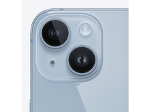 Charger l&#39;image dans la galerie, Gros plan de l&#39;arrière d&#39;un iPhone bleu clair avec deux caméras et un flash.
