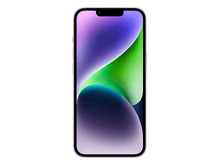 Charger l&#39;image dans la galerie, Un iPhone violet avec un écran vert et violet. L&#39;affichage de l&#39;écran est abstrait.
