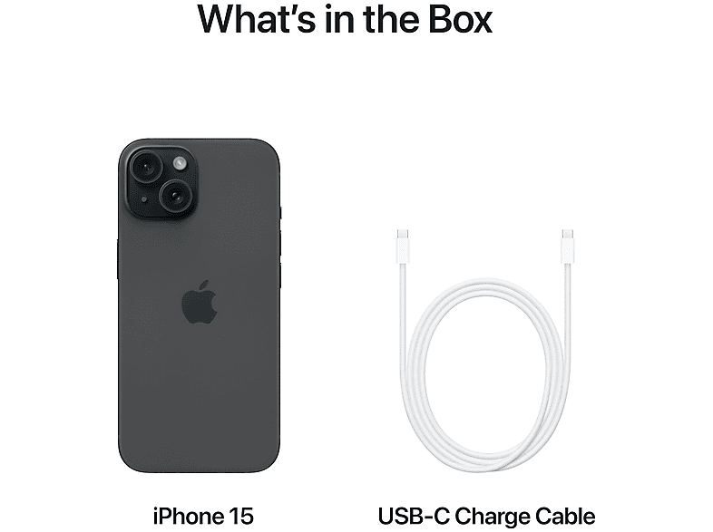 APPLE iPhone 15 5G 256 GB Black (MTP63ZD/A)