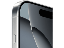 Charger l&#39;image dans la galerie, Gros plan sur le bord supérieur d&#39;un iPhone argenté, écran et bouton latéral visibles.
