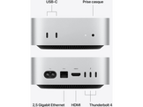 APPLE Mac Mini (2026) - M6 (12 coeurs CPU - 12 coeurs GPU) - 16 GB - 256 GB (MHQK4ZD/A)