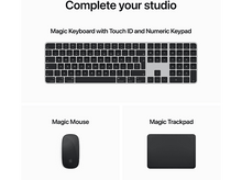 Charger l&#39;image dans la galerie, Clavier, souris et trackpad, le tout en noir.
