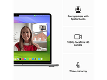 Charger l&#39;image dans la galerie, APPLE MacBook Air 13&quot; (2024) M3 256 GB Gris sidéral (MC8G4F)
