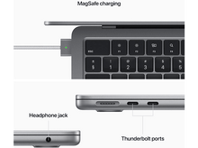 Charger l&#39;image dans la galerie, APPLE MacBook Air 13&quot; M2 256 GB Gris sidéral - QWERTZU (MC7U4S)
