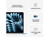 APPLE MacBook Air 13 pouces - M4 - 16 GB - 256 GB - Sky Blue - QWERTZU