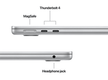 Charger l&#39;image dans la galerie, Gros plan sur le côté d&#39;un ordinateur portable, montrant MagSafe, ports Thunderbolt 4 et prise casque.
