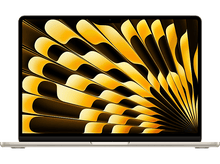 Charger l&#39;image dans la galerie, Ordinateur portable doré, ouvert, affichant un motif de ventilateur abstrait jaune et or. Fond noir.
