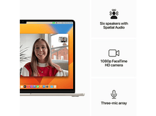 Charger l&#39;image dans la galerie, APPLE MacBook Air 15&quot; M2 256 GB StarLight QWERTZU (MQKU3SM/A) - 15,3 pouces - 8 GB - M2
