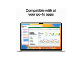 APPLE MacBook Air 15" M2 512 GB Silver QWERTZU (MQKT3SM/A) - 15,3 pouces - 8 GB - M2