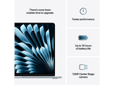 APPLE MacBook Air 15 pouces - M4 - 16 GB - 256 GB - Sky Blue - QWERTZU