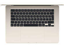 Charger l&#39;image dans la galerie, Vue de dessus d&#39;un ordinateur portable doré, ouvert. Le clavier est noir avec des lettres blanches; l&#39;écran est ouvert.
