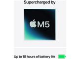 APPLE Macbook Air (2026) - 15 pouces - M5 (10 CPU/10 GPU) - 16 GB - 1 TB - Midnight - QWERTY