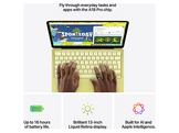 APPLE MacBook Neo (2026) - 13 pouces - A18 Pro - 8 GB - 512 GB - Touch ID - Indigo - QWERTZ