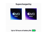 APPLE MacBook Pro 14" M3 Pro 1 TB Space Black 2023 QWERTZU (MRX43SM/A) - 14,2 pouces - 18 GB - M3 Pro